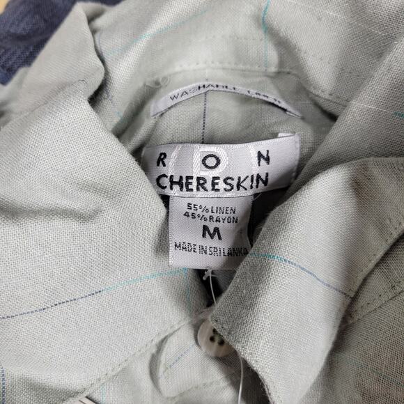 VTG Hawaiian Shirts Mens Sz Large Linen Blend Beach Hawaii Bowling Lot of 5 NWT - Picture 2 of 9